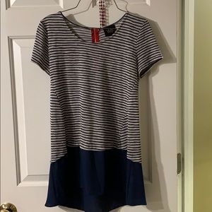NWT blue and white stripped shirt